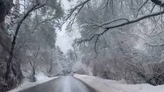 Beautiful 15 minute drive to TIBBLE FORK reservoir SaltLake City, Utah, Heavy Snow