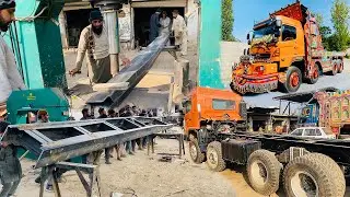 Amazing Manufacturing Process Truck Trailer Body Frame | How To Make Truck Trailer Chasis