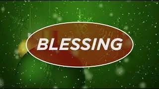 Blessing - Snowflakes on Green
