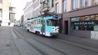De Lijn BN PCC 6206 Zwerfvuil reclametram Koningin Maria Hendrikaplein te Gent