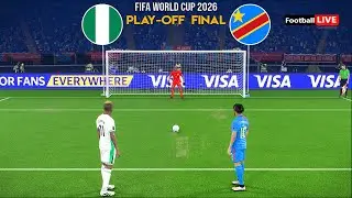 Nigeria vs DR Congo - Penalty Shootout - Final Qualifiers FIFA World Cup 2026 | eFootball PES