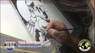 Tone Rodriguez - Live Art - DTRShow Podcast with K.C. Murdock - Wolverine X-Men