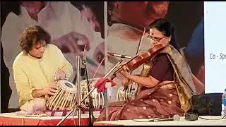 Dr.N.Rajam with Ustad Zakir hussain Solo violin and tabla performance 2020👍