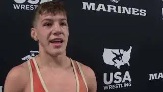 Michael Romero (CA), 2022 16U Nationals freestyle champion at 100 pounds