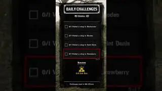 Red Dead Online | Easiest set of Daily Challenges #shorts