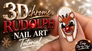 Christmas Nail Art - How To Paint Rudolph Nails For Christmas!