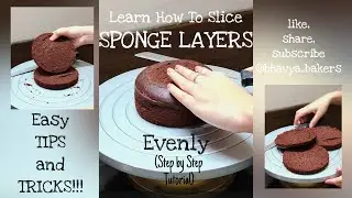 How to Cut Cake Layers Perfectly| Cake Layers Tutorial| केक की लेयर कैसे काटे| #cake #cakelayer