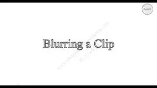 How to blur an image and video in shotcut