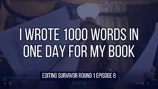 I Wrote 1000 WORDS in One Day for My BOOK
