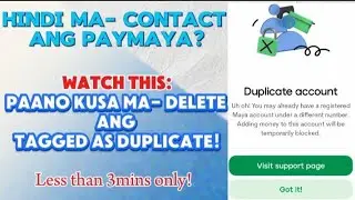 How to delete duplicate account Paymaya update