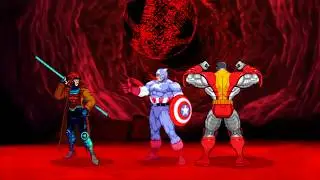 Marvel VS Capcom 2 - Gambit/Captain America/Colossus - Expert Difficulty Playthrough
