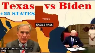 Showdown in the States: Texas vs. Biden - 25 States Unite Against Immigration Policies!
