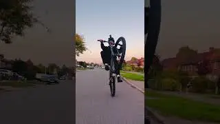 One wheel into the sunset 🌅 #wheelie #bikelife #collective #c100 #wheeliebike