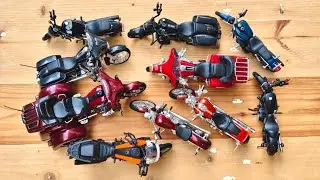 Review of 1/12 Scale Model Harley Davidson | CVO Tri Glide | Dyna Super Glide | Diecast Collection |