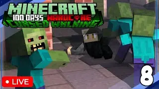 100 DAYS in Minecraft Cursed Walking HARDCORE w/ Friends [#8]