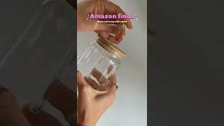 Unboxing glass can mug with straw from Amazon | #yt #shortsviral #ytshorts #shortsyoutube #asmr