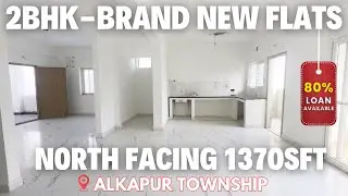 Brand New 2BHK 1370Sft Flat in Alkapur Township, Manikonda |North Facing |Keyxo Properties..!