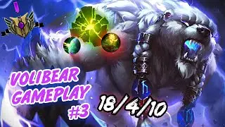 VOLIBEAR MID vs Zed | VOLIBEAR REWORK Gameplay | TITAN BEAR | League of Legends S10