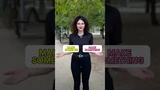 Make someone vs Make something #englishverbs #englishlearning #englishfun #английскийонлайн
