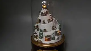 Mr. Christmas Cracker Barrel Animated Christmas Cloche Musical Decor SEASON of PEACE
