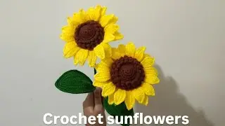 Easy Crochet Sunflower Tutorial 🌻✨ | Beginner-Friendly Flower Crochet Pattern 🌻✨