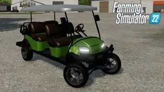Golf Cart - Farming Simulator 2022 [FS22 LS22 Car Vehicle Mod] #gaming #games #golf #cart #gameplay
