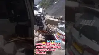 NATIONAL HIGHWAY jammu and kashmir RAMBAN ROAD BLOCK #jammu #landslide #2025