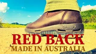 RED BACK BOOTS｜100%オーストラリア生産のロゴもイカしたサイドゴアブーツ！Red Back Boots/Great Barrier６/UNPU/Brown Aquapel