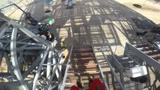 Firefighter combat challenge individual practice.