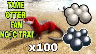 [ARK survival Mobile] TAME OTTER (r&aacute;i c&aacute;) FAM NGỌC TRAI RẤT TỐT full HD