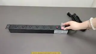 15899 power strip 6 outlet surge protection 15A 1800 watts fixturedisplays