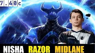 🤯 NISHA [RAZOR] MID 7.40c- DOTA 2 HIGHEST MMR MATCH#dota2    #dota2gameplay