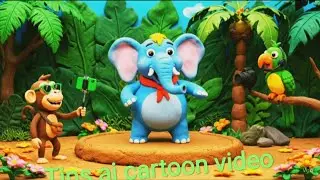 Dancing Baby Elephant 🐘💃 | Funny Jfunny jungle animationungle Cartoon Animation | cartoonAI-q2d