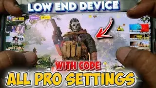 💯Pro Secret ALL Codes😱👊Best Sensitivity Settings🔥Basic Settings✅ Best 4 Finger HUD Layout 😎 CODM BR📈
