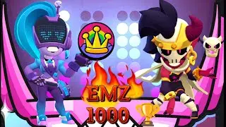 EMZ 1000 TROPHY 🏆 PUSH |DJ EMZ IN SHOWDOWN & DEMON EMZ IN GEMGRAB ❤️&zwj;🔥| EMZ BUFFIES GAMEPLAYS ⚡