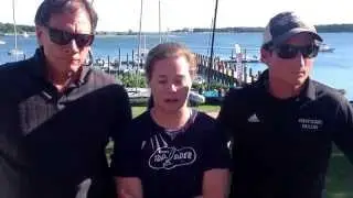 Coaches debrief of the 2014 New England's Chris Klevan, Ken Legler, Deirdre Lambert.