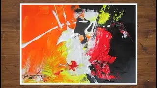 #Easy Abstract Painting  #Franz Kline Style Painting  #Movement Art #Expressionism Art #Acrylic Art