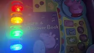 Vtech Peppa Pig lean and discover book startup shutdown 