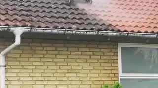 Rensning af betontag