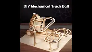 DIY Mechanical Track Ball 3D Wooden Puzzle Toy Educational Kits For Children Physics Learning