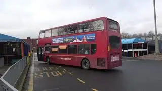 Dudley Bus Station - Busy Lunch Time with Buses Arriving and Departing