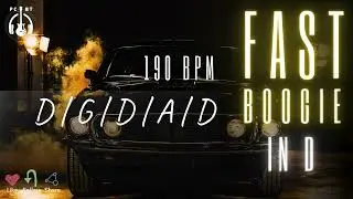 Fast Boogie Backing Track in D @ 190 BPM 🎶🔥