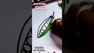 How to draw peas/ peas drawing / easy drawing/ vegetables drawing #shorts #shortvideo #youtubeshort