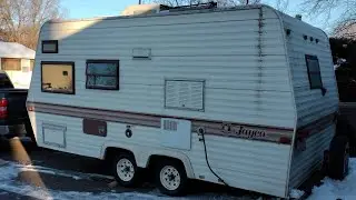 Cheap Camper Restoration (starting furnace and fixing rotten floor) $590 Jayco Rebuild.