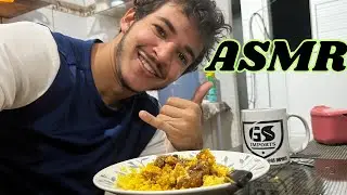 ASMR PREPARANDO O JANTAR E COMENDO