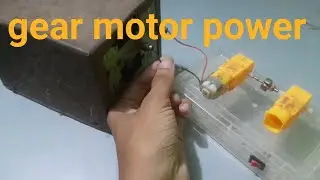 Gear motor power test || high power full gear motor || 3.7v gear motor direct connect to 12v