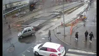Co kamera monitoringu zaobserwowała w centrum Pabianic