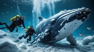 Heartwarming rescue, Volunteers save injured whale and cub from avalanche.