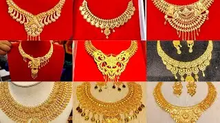 elegant gold necklace designs//light weight gold necklace latest designs with price and weight 