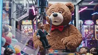 Giant 🧸 Teddy Bear Wins a Teddyhuman at a Skill Crane, Video Generated With Google Gemini, January 1